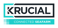Krucial Connected Seafarm Logo (Aqua and Grey)